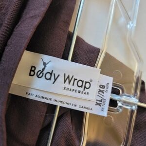 Body Wrap Long-Leg Panty Shapewear in Chocolate Brown, XL